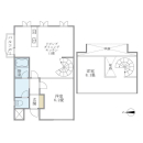 スカイフィールド国立の間取図