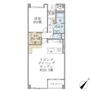 グランマルジュ市ヶ谷の間取図