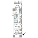 Brillia銀座idの間取図