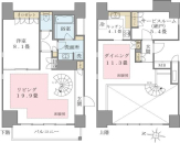 Brillia ist 東雲キャナルコートの間取図