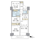 Brillia ist 東雲キャナルコートの間取図