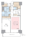 Brillia ist 東雲キャナルコートの間取図