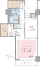 Brillia ist 東雲キャナルコートの間取図