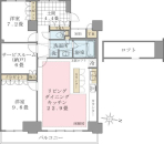 Brillia ist 東雲キャナルコートの間取図