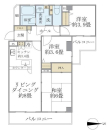東建ニューハイツ港南中央の間取図