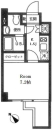 KDXﾚｼﾞﾃﾞﾝｽ門前仲町の間取図