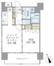 エコロジー白山レジデンスの間取図