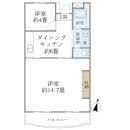 若尾山ハイツの間取図