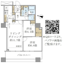Brillia大井町 LA VIE EN TOWERの間取図