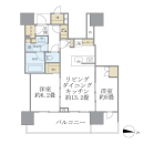 BrilliaTower池袋の間取図