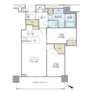 Brillia THE TOWER TOKYO YAESU AVENUEの間取図