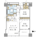 BrilliaTower上野池之端の間取図