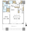 白金ザ・スカイ東棟の間取図
