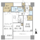 白金ザ・スカイ東棟の間取図