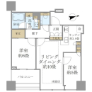 白金ザ・スカイ東棟の間取図
