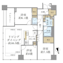 白金ザ・スカイ東棟の間取図