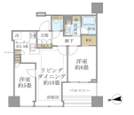 白金ザ・スカイ西棟の間取図