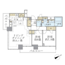 Brillia Tower 浜離宮の間取図