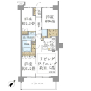 BrilliaCity 石神井公園 ATLAS  6号棟の間取図