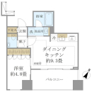 プレミストタワー白金高輪の間取図