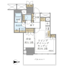 Brillia Tower 池袋 Westの間取図