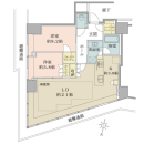 BrilliaTower堂島の間取図