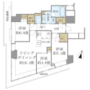 BrilliaTower堂島の間取図