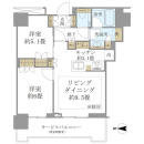 THE YOKOHAMA FRONT TOWERの間取図