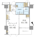 Brillia淀屋橋の間取図