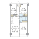ISM武蔵浦和の間取図