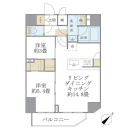 アジールコート町屋の間取図