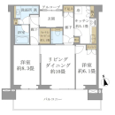 グラングリーン大阪THE　NORTH　RESIDENCEの間取図