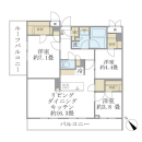 La Perla Meguro-HigashiyamaIIの間取図
