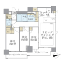 Brillia早稲田鶴巻町の間取図