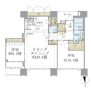 ドゥ・トゥール ウエスト棟の間取図