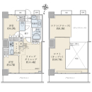 間取り図　２ＬＤＫ＋ＬＯＦＴタイプ