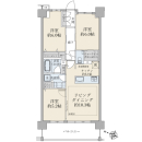 ３階部分／南西向き／６８．２８平米／３ＬＤＫ＋ＷＩＣ＋Ｎ