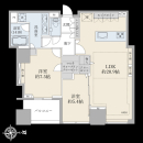 ２ＬＤＫ／７９．１１平米／４４階／東向き