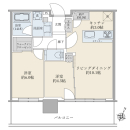 ５４．２４平米／２ＬＤＫ＋Ｎ＋ＷＩＣ