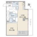 ４５．４５平米の１ＬＤＫ