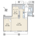 ３８階／１ＳＬＤＫ＋ＳＩＣ／８３．６８平米／南西向き