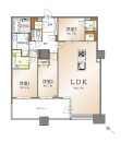 ３３階建３２階部分　北東向き　１０３．４５平米　３ＬＤＫ