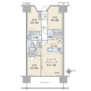 収納の大きいタイプの間取りです。