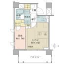 ５階部分・３５．４５平米・１ＬＤＫ＋ＷＩＣ＋ＳＩＣ・東向き