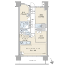 ２階部分・３ＬＤＫ＋ＣＣ（カスタムクローゼット）・南向き住戸・日当たり良好です。