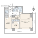 １３階部分／専有面積８０．９１平米／２ＬＤＫ＋ＷＩＣ＋ＳＩＣ／南・東向き角住戸