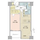 高層階３５階・晴天時には東京タワー・六本木方面を望む開放的＆収納豊富な１ＬＤＫ！＊オーナーチェンジ＊