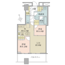 ＊２２階部分×築後未入居＊収納豊富な２ＬＤＫ＋ＷＩＣ＋ＳＩＣ／日当たり良好な南向き住戸
