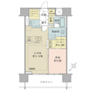 【１４階建１２階部分】居住用・投資用・セカンドハウスなど様々な用途で利用可能な「１ＬＤＫ」タイプ