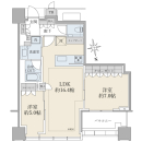 ＊晴天時には東京タワー方面を望む眺望＊東棟１１階／専有面積６５．０８平米／２ＬＤＫ＋ＴＲ